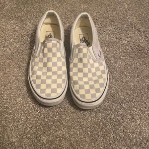 blue checkered vans